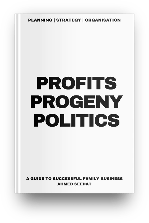 Profits Progeny Politics, books by Ahmed Seedat